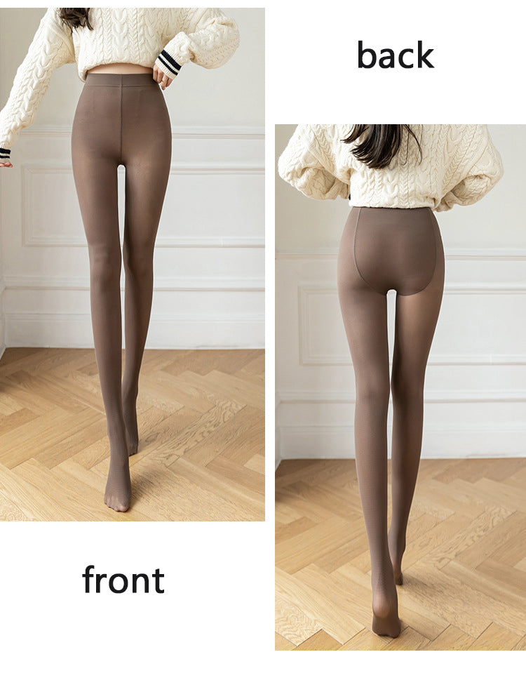 Women Thick Warm Winter Double Lined Stretch Thermal Fleece Tights