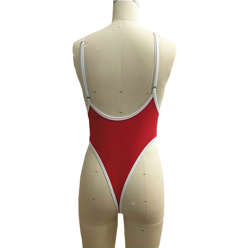 Womens Bathing Suits One Piece Tummy Control High Waist Backless Sexy Swimsuits Beach Swimwear