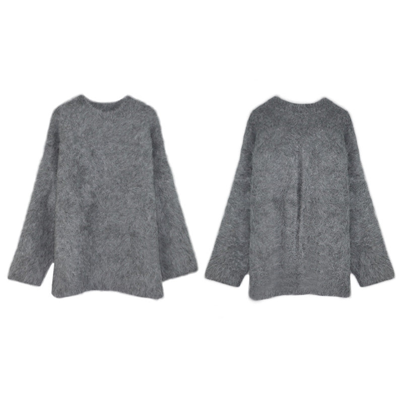 Long Sable Thickened Warm Pullover Sweater
