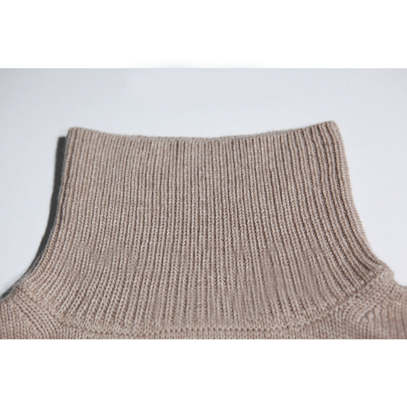 Women's Turtleneck Cashmere Loose Pullover Sweater
