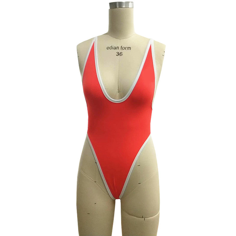Womens Bathing Suits One Piece Tummy Control High Waist Backless Sexy Swimsuits Beach Swimwear