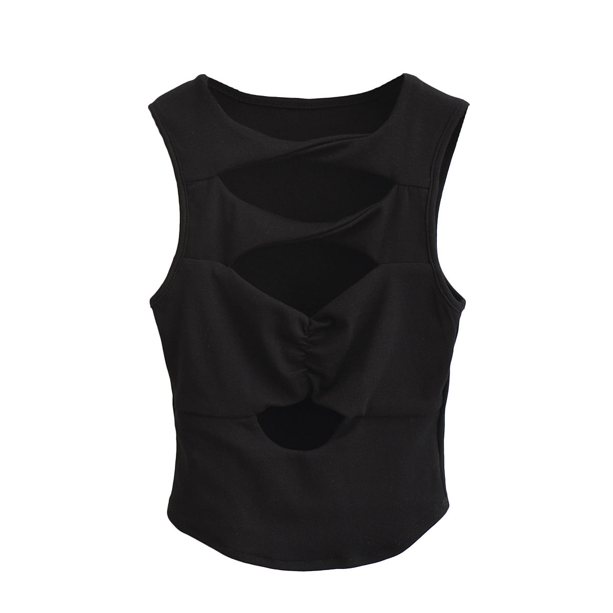 Sexy Hollow Sleeveless Women's Corset Top Slim Hollow T-shirt