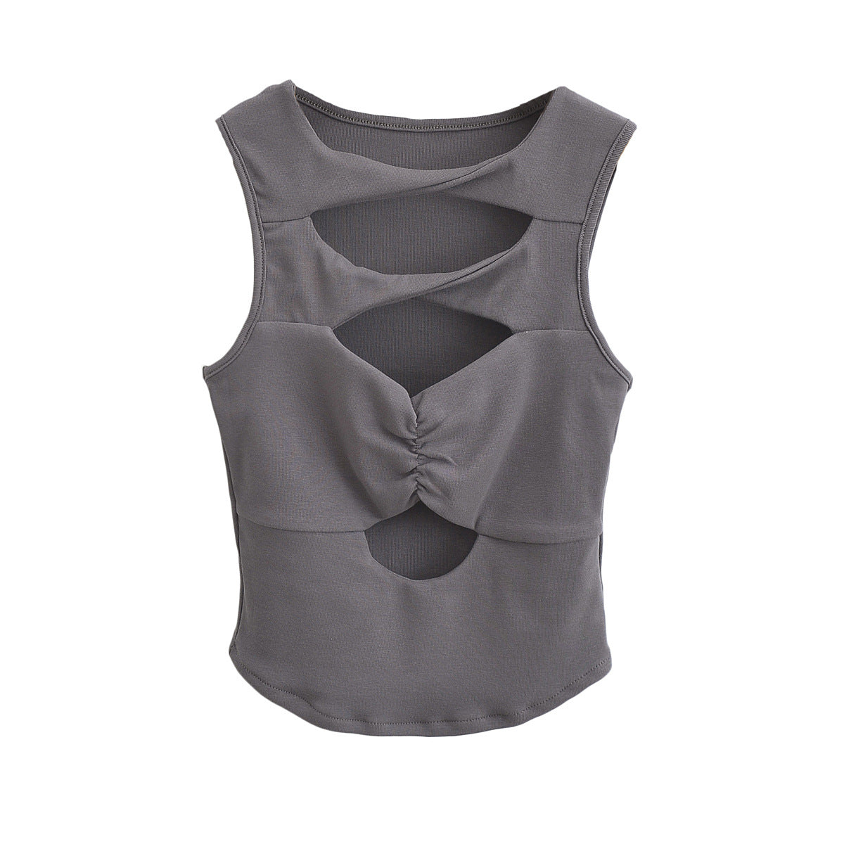 Sexy Hollow Sleeveless Women's Corset Top Slim Hollow T-shirt