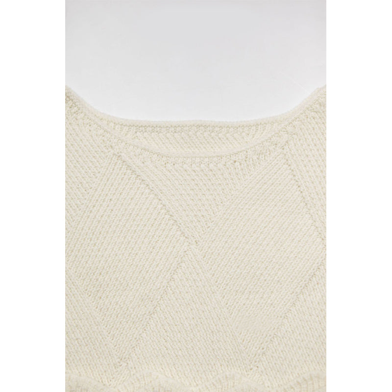 Autumn and Winter One-shoulder Wool Knitted Sweater