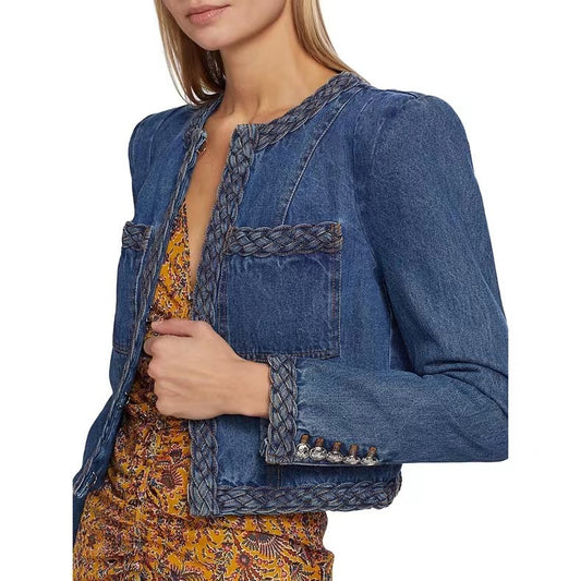 PATON Personalized Woven Jeans Jacket Short Coat