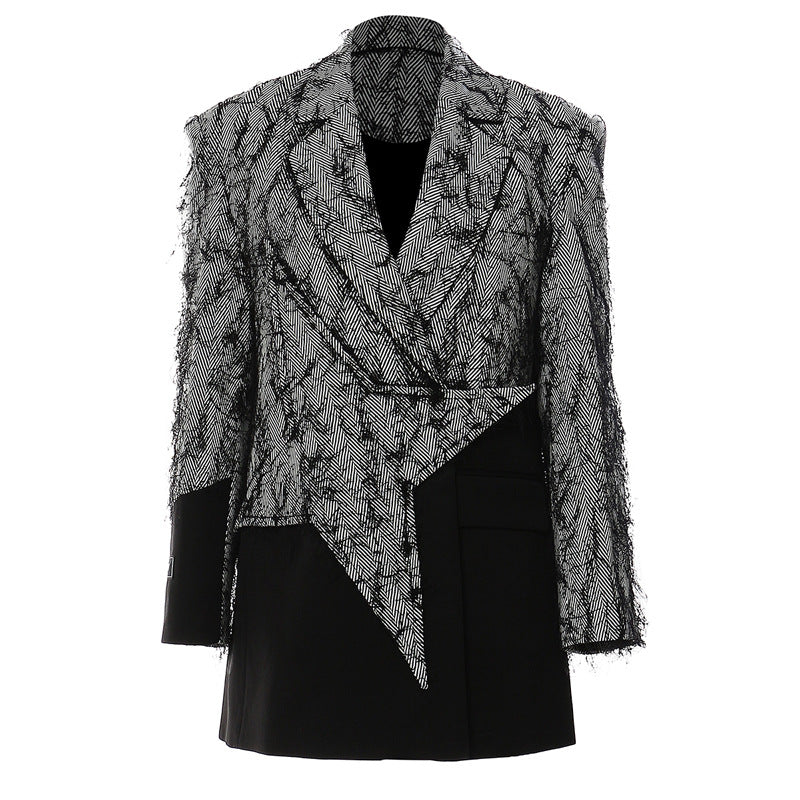 PATON Irregular Tassel Blazer Suit