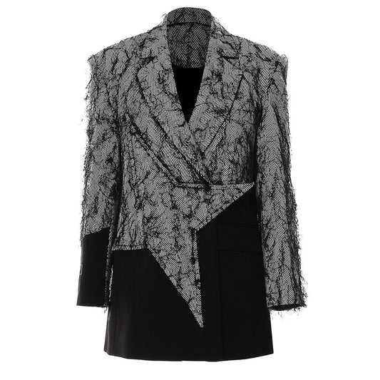 PATON Irregular Tassel Blazer Suit