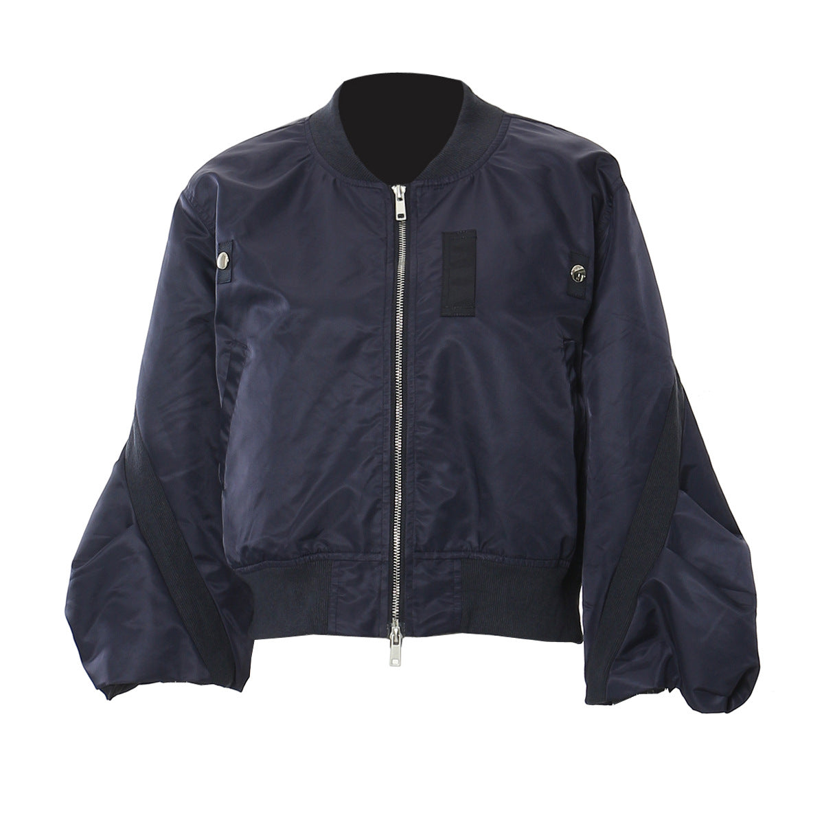 PATON Irregularly Cut Baseball Jacket Coat