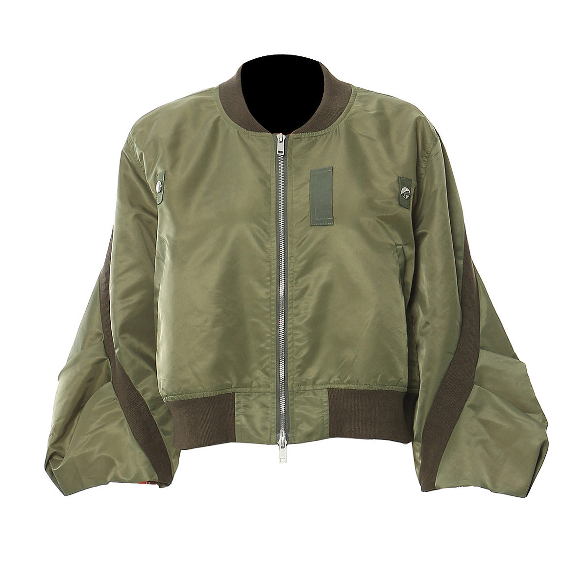 PATON Irregularly Cut Baseball Jacket Coat